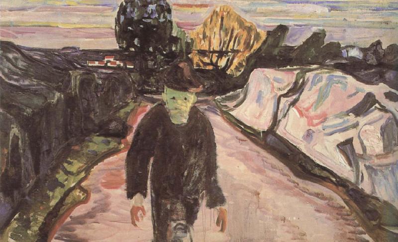 Edvard Munch Murderer oil painting image